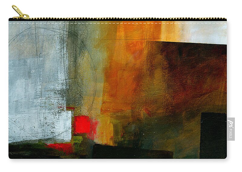 Acrylic Zip Pouch featuring the painting Edge Location 3 by Jane Davies