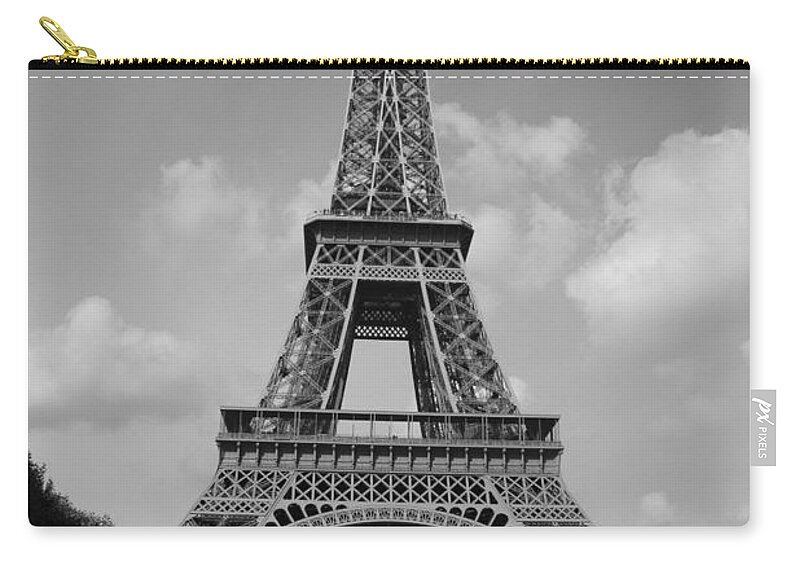 Eiffel Tower Zip Pouch featuring the photograph Eiffel Tower by Allan Morrison