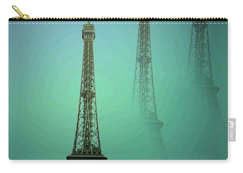Eiffe-tower Zip Pouch featuring the photograph Eiffel Tower by Joyce Dickens