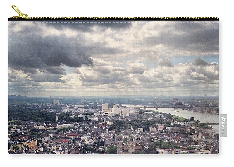 Tranquility Zip Pouch featuring the photograph Elevated View Of Cologne, Germany by Yulia Reznikov