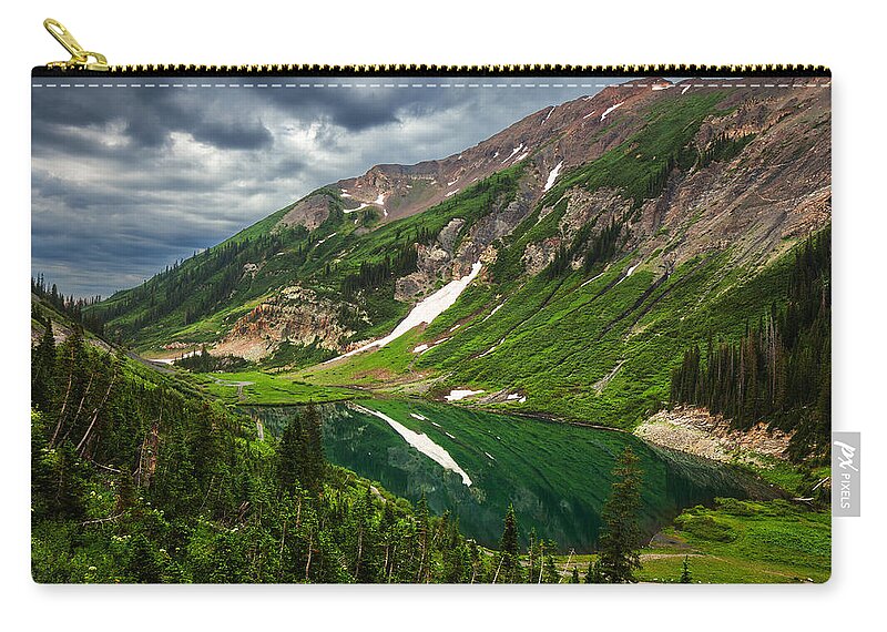 Sky Zip Pouch featuring the photograph Emerald Morning by Darren White