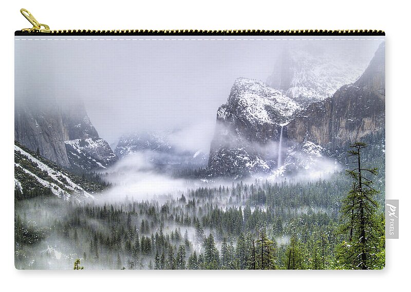 Yosemite Zip Pouch featuring the photograph Enchanted Valley by Bill Gallagher