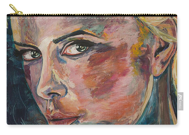 Enchantress Zip Pouch featuring the painting Enchantress of Florence by Christel Roelandt