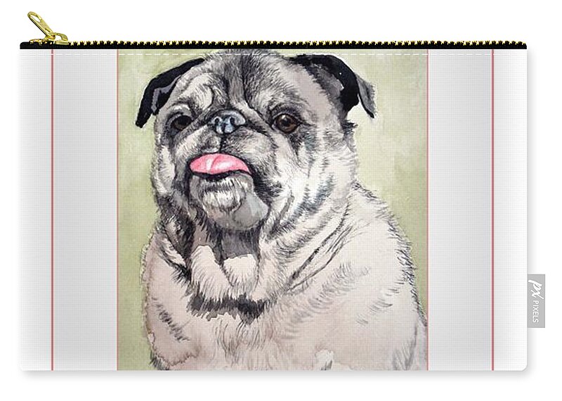 Puppy Zip Pouch featuring the photograph End Puppy Mills Most Wanted by Christopher Shellhammer
