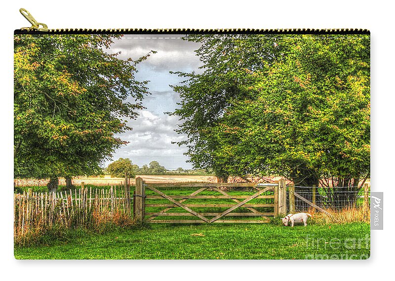 England Zip Pouch featuring the photograph English Countryside by Traci Law