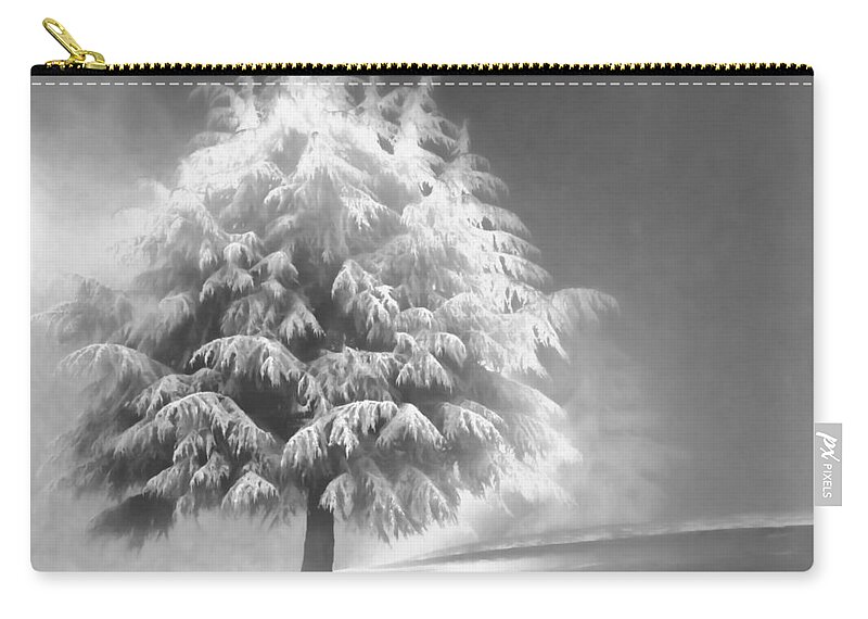 Beauty Zip Pouch featuring the photograph Enlightened Tree by Don Schwartz