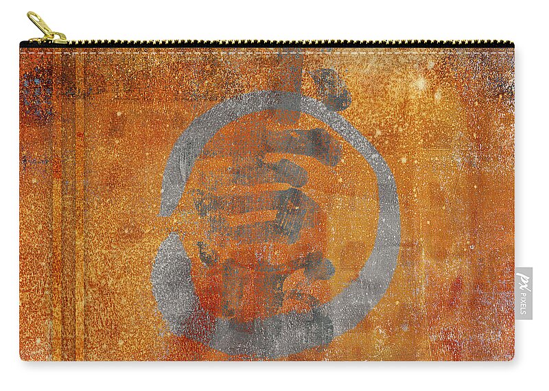 Enso Zip Pouch featuring the photograph Enso Circle by Carol Leigh