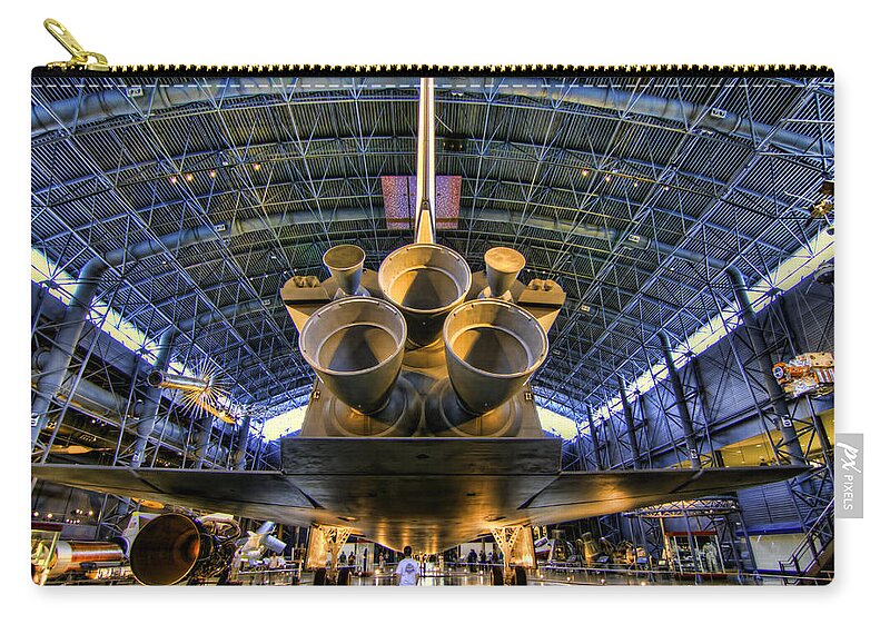  Zip Pouch featuring the photograph Enterprise Engines by Tim Stanley