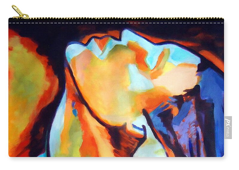 Nude Figures Zip Pouch featuring the painting Epiphany by Helena Wierzbicki