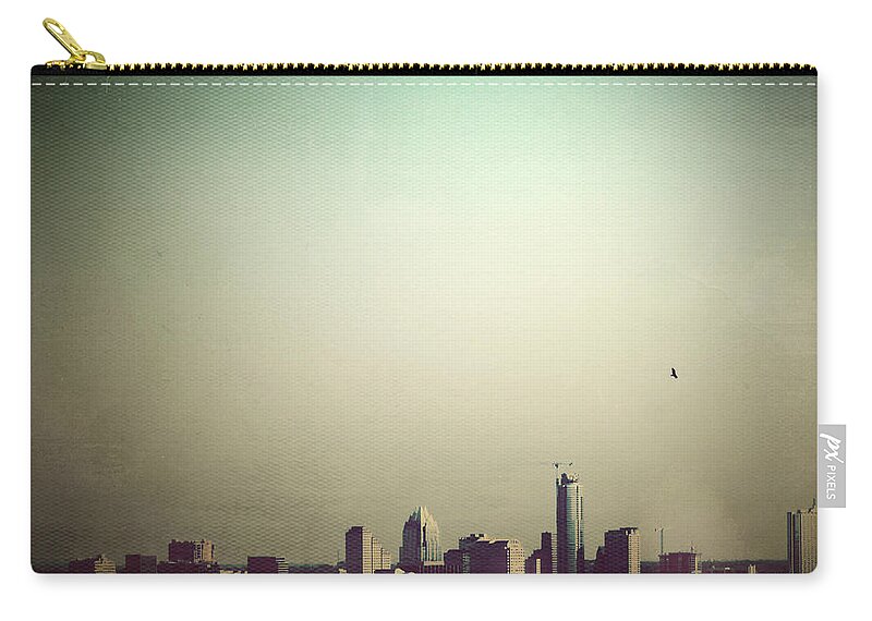 Bird Zip Pouch featuring the photograph Escaping the City by Trish Mistric