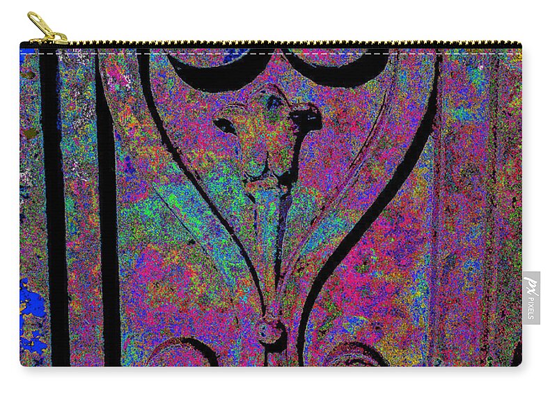 Etched Love Zip Pouch featuring the photograph Etched Love by Kenneth James