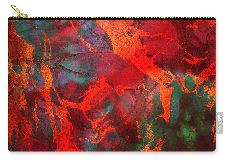 Flow Zip Pouch featuring the painting Eternal Flow by Ally White