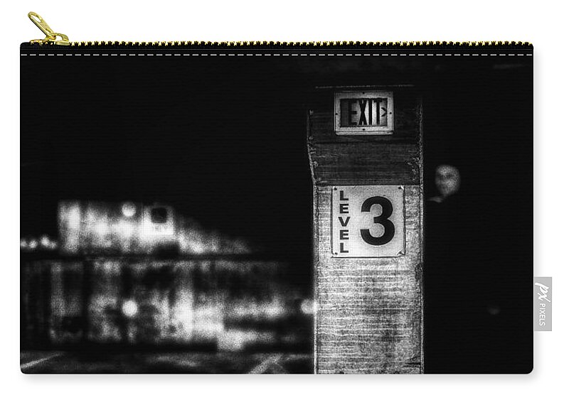 Three Zip Pouch featuring the photograph Exit Level 3 by Bob Orsillo