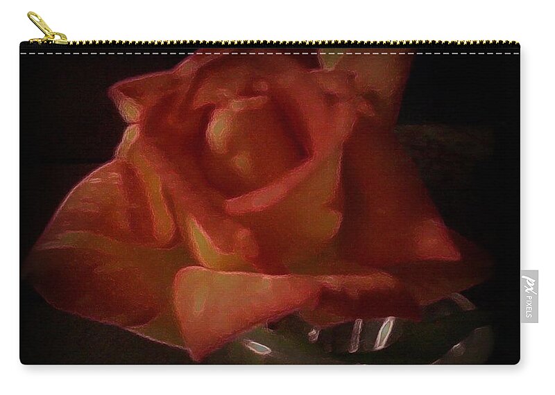 Rose Zip Pouch featuring the photograph Exquisitely Lovely by Bobbee Rickard