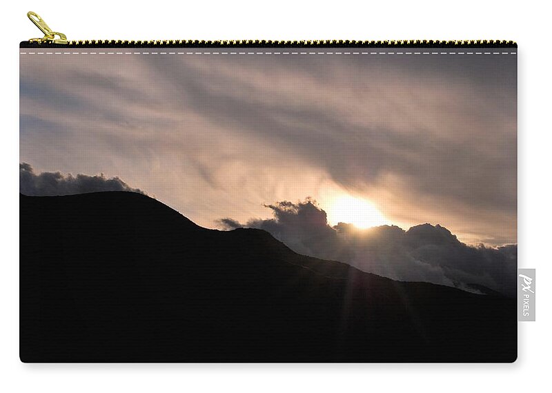 Clouds Zip Pouch featuring the photograph Eye in the Sky by Matt Quest