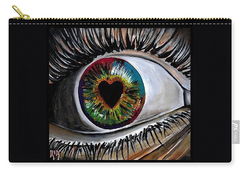 Love Zip Pouch featuring the photograph Eye Love You by Artist RiA