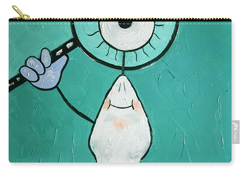 Eye Tooth Carry-all Pouch featuring the painting Eye Tooth by Anthony Falbo