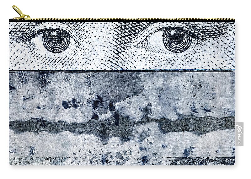 Collage Carry-all Pouch featuring the photograph Eyes on Blue by Carol Leigh