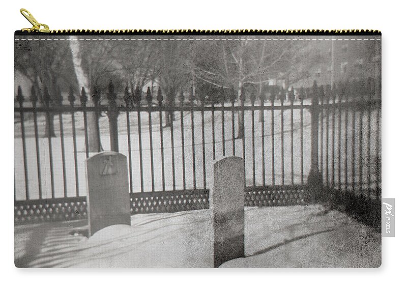 Tombstone Zip Pouch featuring the photograph Face To Face by Jean Macaluso