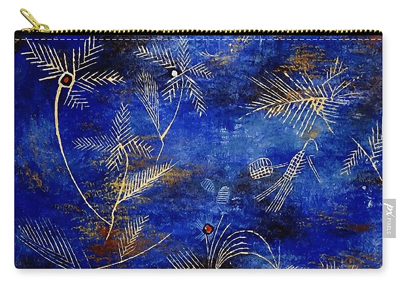 Paul Klee Zip Pouch featuring the painting Fairy Tales by Paul Klee