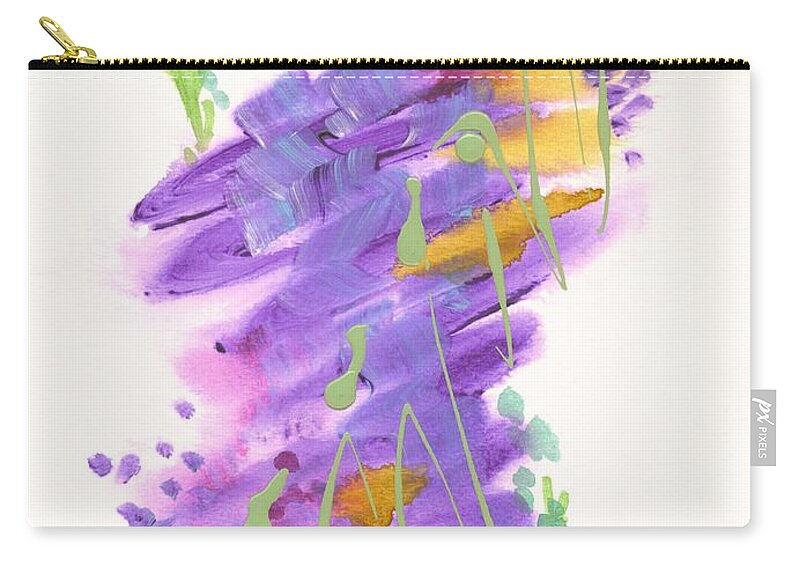 Faith Zip Pouch featuring the painting Faith the Final Frontier by Holly Carmichael