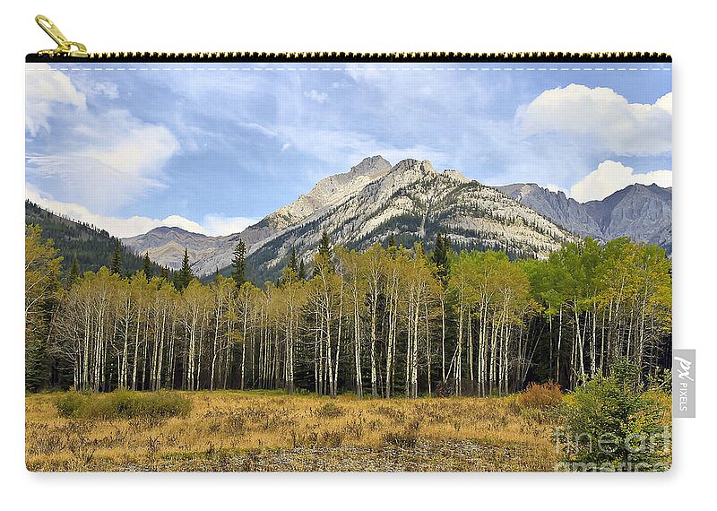 Fall Zip Pouch featuring the photograph Fall Scenery by Teresa Zieba
