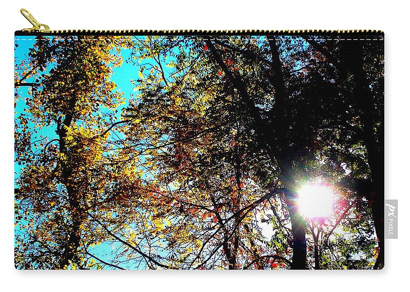 Falling Into Color Carry-all Pouch featuring the photograph Falling into Color by Darren Robinson
