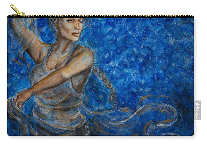 Dancer Zip Pouch featuring the painting Fandango by Nik Helbig