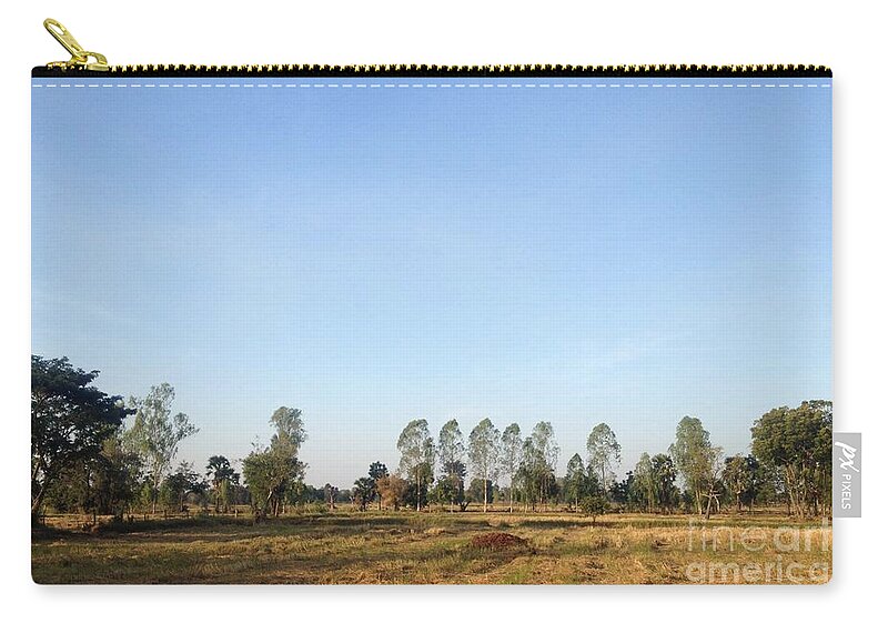 Photograph Zip Pouch featuring the photograph Farm view by Ivy Ho