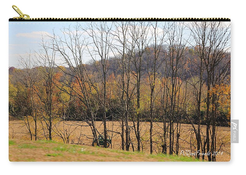 Farmwork Zip Pouch featuring the photograph Farmwork by PJQandFriends Photography