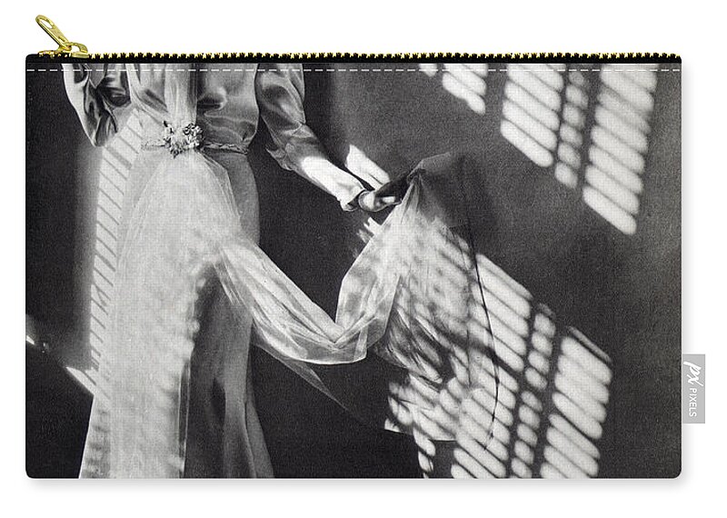 Fashion Zip Pouch featuring the photograph Fashion Model, 1937 by Science Source