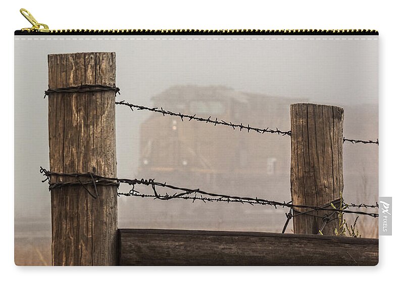 2014 September Zip Pouch featuring the photograph Fenced In by Bill Kesler