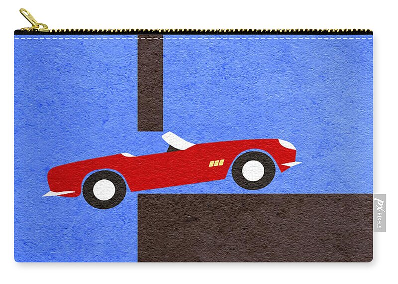 Ferris Buellers Day Off Zip Pouch featuring the digital art Ferris Bueller's Day Off by Inspirowl Design