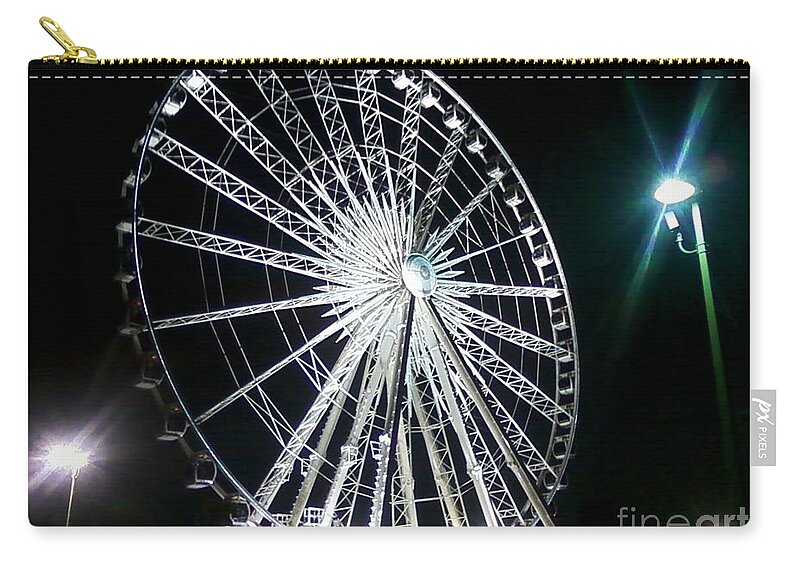 Art Zip Pouch featuring the photograph Ferris Wheel 11 by Michelle Powell