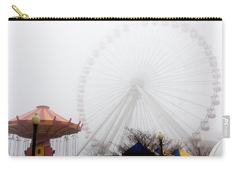 Chicago Zip Pouch featuring the photograph Ferris Wheel no.3 by Niels Nielsen