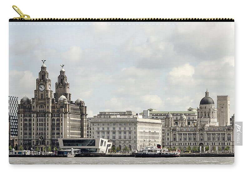 Ferry Carry-all Pouch featuring the photograph Ferry at Liverpool by Spikey Mouse Photography