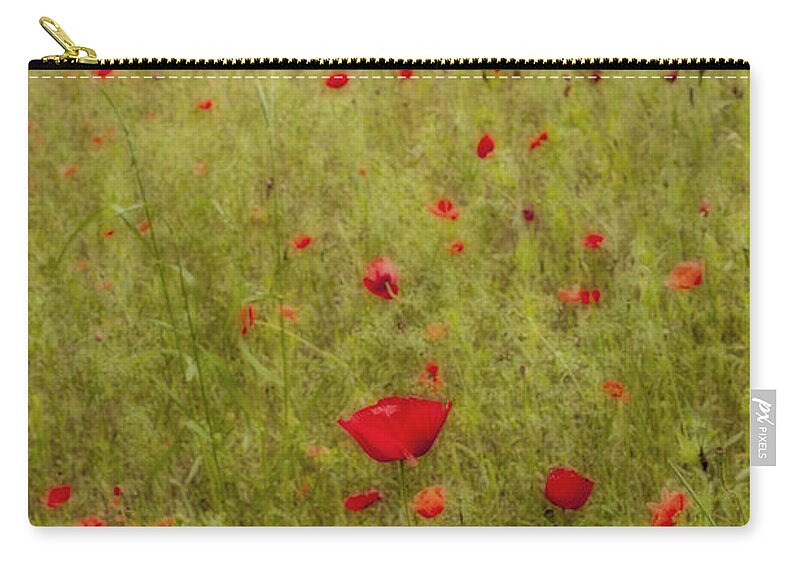 Flower Zip Pouch featuring the photograph Field of Dreams by Jean-Pierre Ducondi