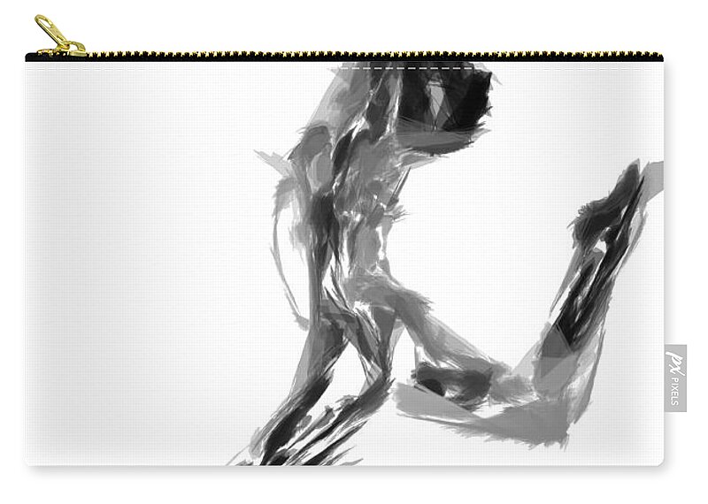Finish Line Carry-all Pouch featuring the digital art Finish Line by Rafael Salazar