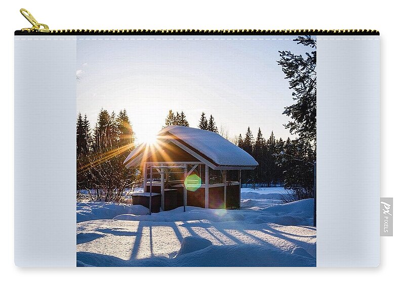 Beautiful Zip Pouch featuring the photograph Finland Is Beautiful by Aleck Cartwright