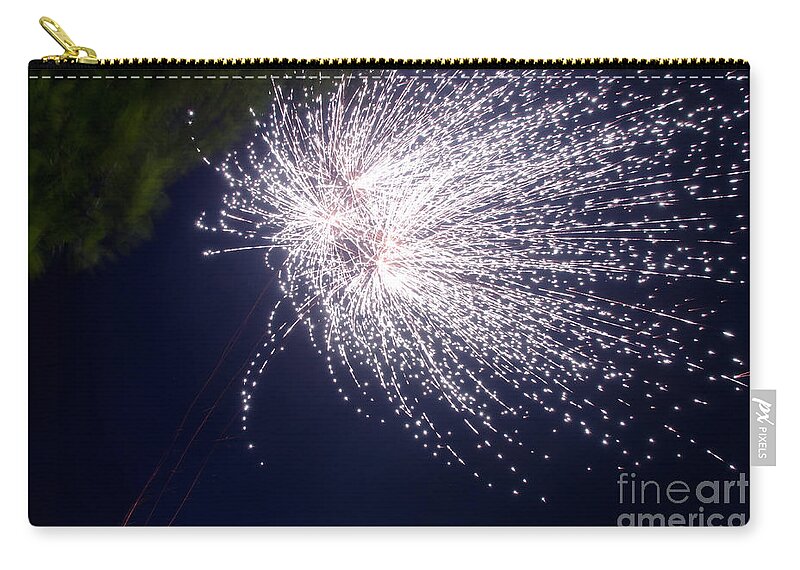 Ice Zip Pouch featuring the photograph Fireworks 43 by Cassie Marie Photography