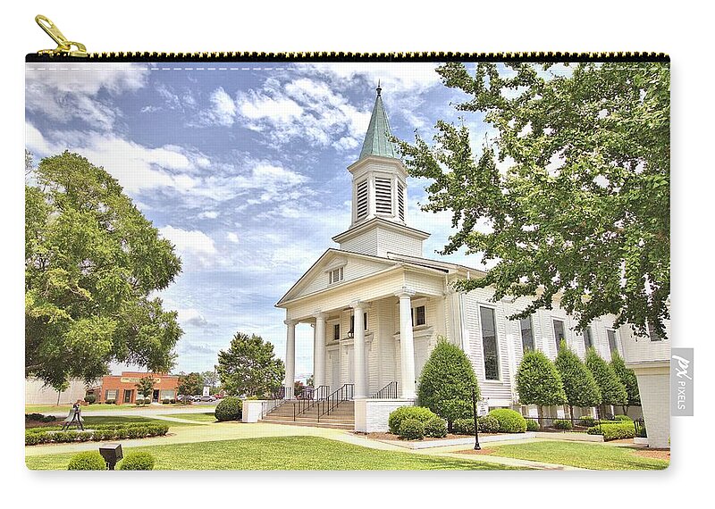 6317 Zip Pouch featuring the photograph First Methodist by Gordon Elwell