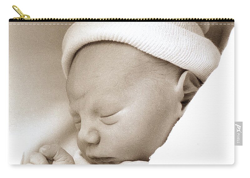 First Nap Zip Pouch featuring the photograph First Nap by Weston Westmoreland