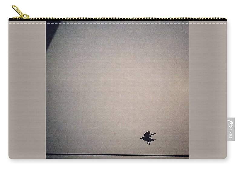 Takeoff Zip Pouch featuring the photograph Flight by Katie Cupcakes