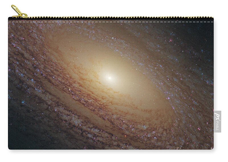 Ngc 2841 Zip Pouch featuring the photograph Flocculent Spiral Galaxy Ngc 2841 by Science Source