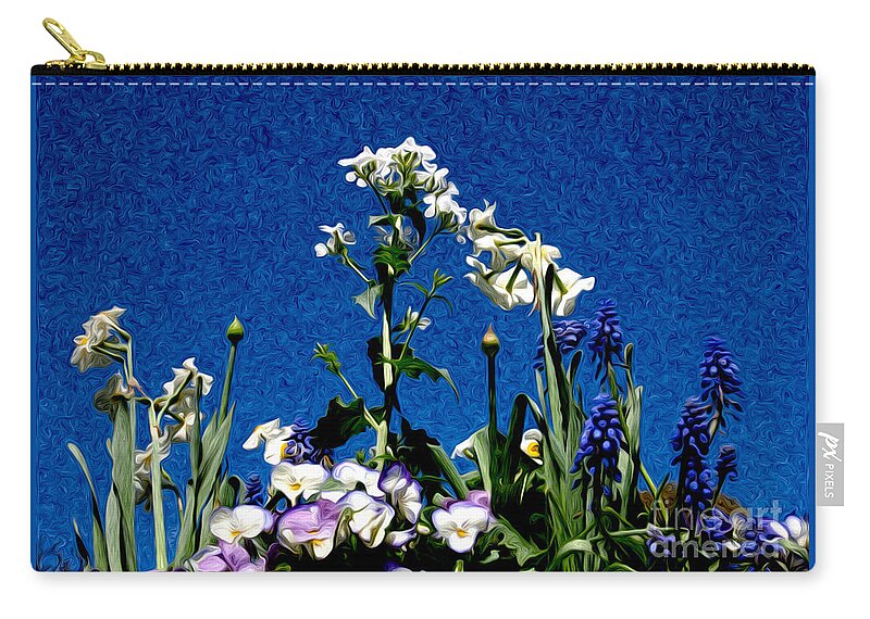 Flowers Zip Pouch featuring the photograph Floral Fantasy by Karen Lee Ensley