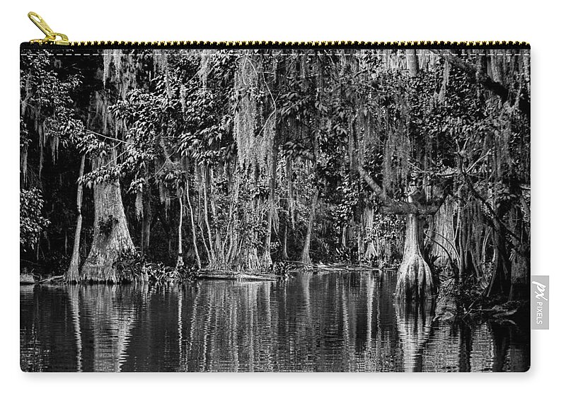 Christopher Holmes Photography Carry-all Pouch featuring the photograph Florida Naturally 2 - BW by Christopher Holmes