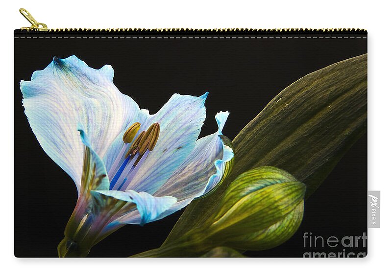 Flowers Zip Pouch featuring the photograph Flower by Gunnar Orn Arnason