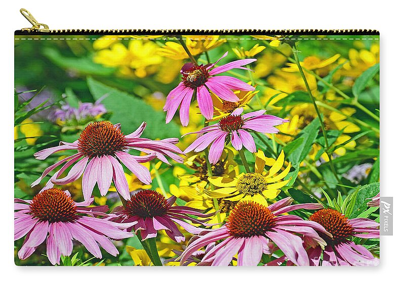 Flower Zip Pouch featuring the photograph Flowering Meadow by Rodney Campbell