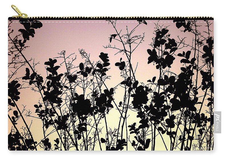  Agriculture Zip Pouch featuring the photograph Flowers in the backlight by Amanda Mohler