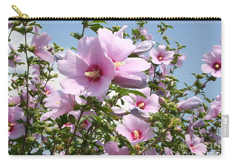 Flowers Zip Pouch featuring the photograph Flowers in the Park by Jimmie Bartlett